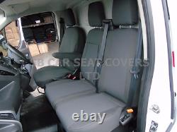 To Fit A Ford Transit Custom 2014 Van, Seat Covers, Ebony Grey