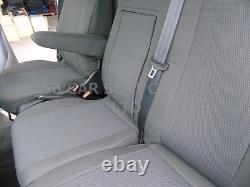 To Fit A Ford Transit Custom 2014 Van, Seat Covers, Ebony Grey