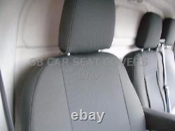 To Fit A Ford Transit Custom 2014 Van, Seat Covers, Ebony Grey