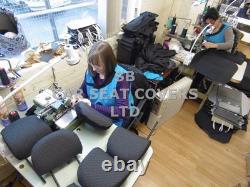 To Fit A Ford Transit Custom 2014 Van, Seat Covers, Ebony Grey