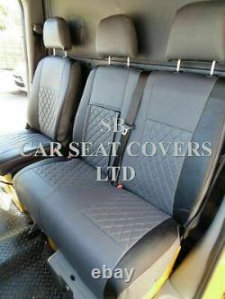 To Fit A Ford Transit Custom Swb Van, Seat Covers, Grey/black Diamond Bentley