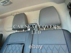 To Fit A Ford Transit Custom Swb Van, Seat Covers, Grey/black Diamond Bentley