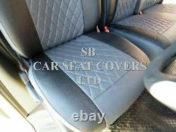 To Fit A Ford Transit Custom Swb Van, Seat Covers, Grey/black Diamond Bentley