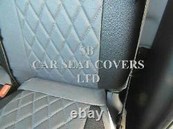 To Fit A Ford Transit Custom Swb Van, Seat Covers, Grey/black Diamond Bentley