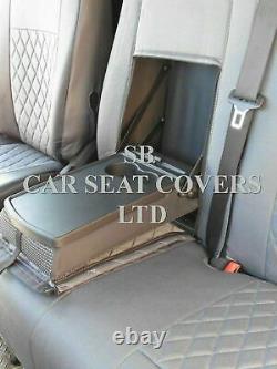 To Fit A Ford Transit Custom Swb Van, Seat Covers, Grey/black Diamond Bentley