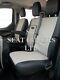 To Fit A Ford Transit Custom Van Seat Covers- 2014, Sport, Biege/blk Leatherette