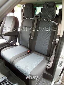 To Fit A Ford Transit Custom Van Seat Covers, 2016 Uk M, 89a Fabric/leatherette