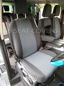 To Fit A Ford Transit Custom Van Seat Covers, 2016 Uk M, 89a Fabric/leatherette