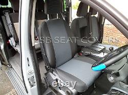 To Fit A Ford Transit Custom Van Seat Covers, 2016 Uk M, 89a Fabric/leatherette