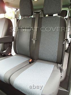 To Fit A Ford Transit Custom Van Seat Covers, 2016 Uk M, 89a Fabric/leatherette