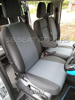 To Fit A Ford Transit Custom Van Seat Covers, 2016 Uk M, 89a Fabric/leatherette