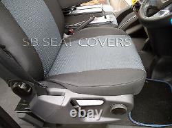 To Fit A Ford Transit Custom Van Seat Covers, 2016 Uk M, 89a Fabric/leatherette