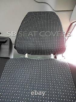 To Fit A Ford Transit Custom Van Seat Covers, 2016 Uk M, 89a Fabric/leatherette