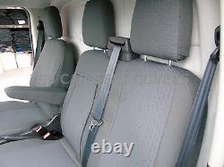 To Fit A Ford Transit Custom Van, Seat Covers, Ebony Grey