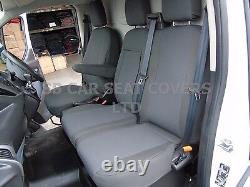 To Fit A Ford Transit Custom Van, Seat Covers, Ebony Grey