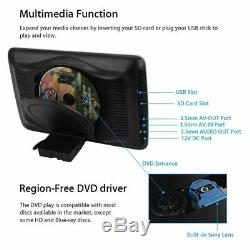 Touch Screen LCD Headrest Monitor DVD Player IR Remote Controller Game Disc USB