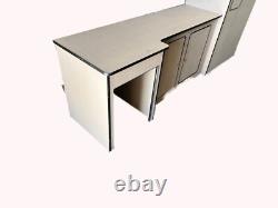 Transit Custom Vito Camper van Kitchen Unit pod Lightweight PLy 2 WB Fridge