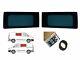 Twin Side Dark Tint Fixed Window Pair Adhesive Trim Kit for Ford Transit Custom