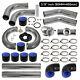 Universal 3.15 80mm Aluminum Intercooler Pipe + BOV Turbo Blow Off Valve Kit BK