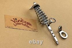 Vintage Lowrider Custom Made Adjustable Twisted Slammer Set All Chrome