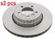 X2 Pcs Brake Disc 31723