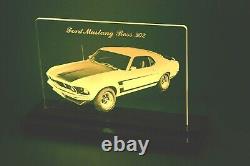 Your Classic Vehicle on a Custom Laser Etched Edge Lit Sign